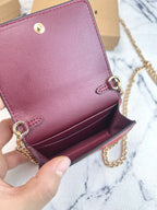 Floral Cherry Print Chain Wallet