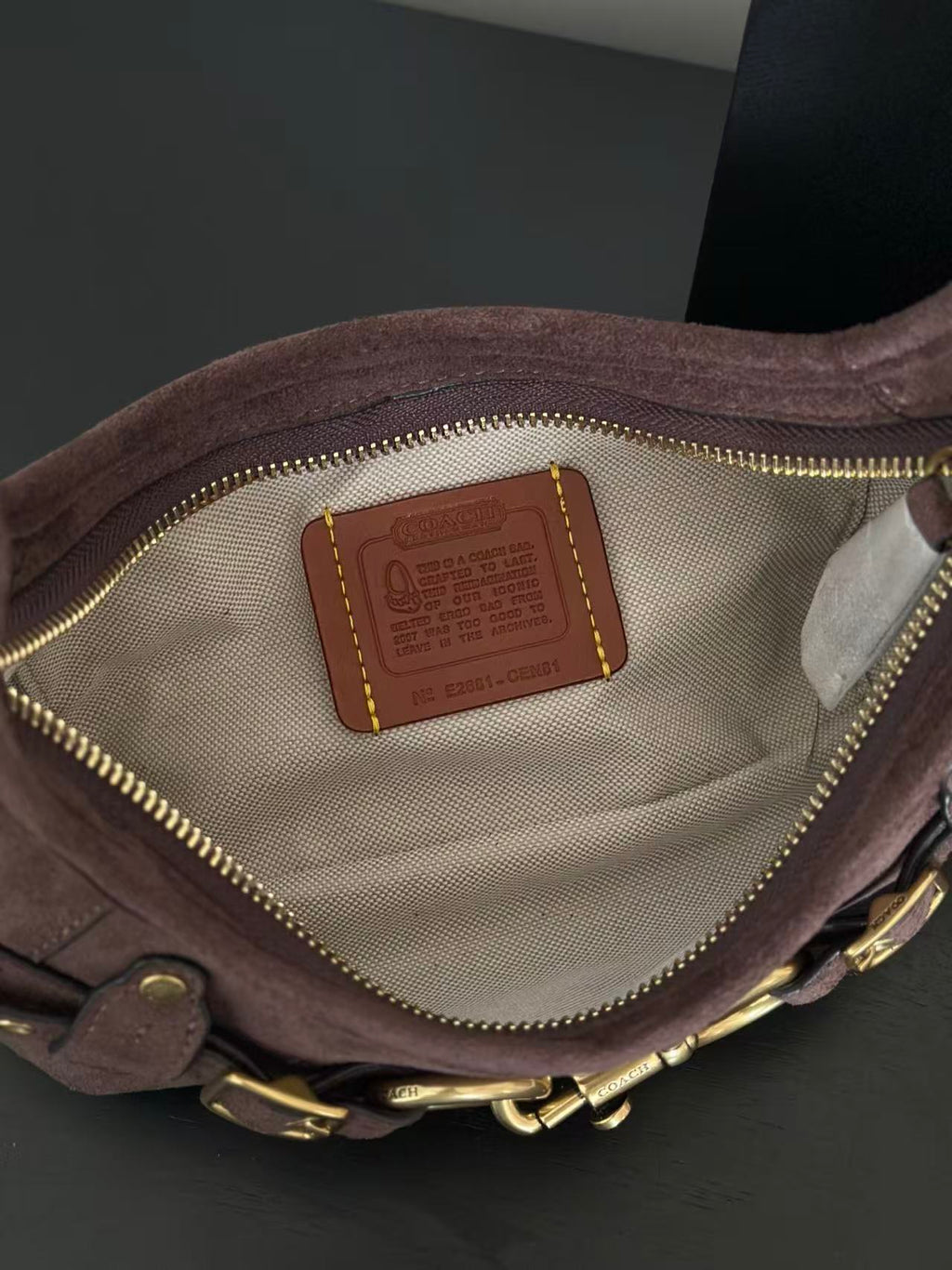 Women's Belted Ergo 26 Signature Canvas Hobo Bag