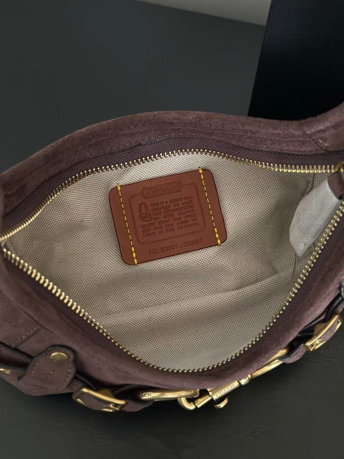 Women's Belted Ergo 26 Signature Canvas Hobo Bag