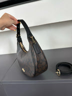 Luxury Signature Monogram Crescent Hobo Shoulder Bag✨