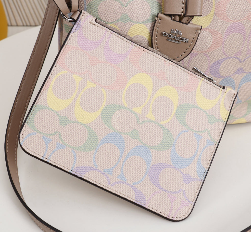 Signature Monogram Drawstring Bucket Bag | Crossbody & Shoulder Edition