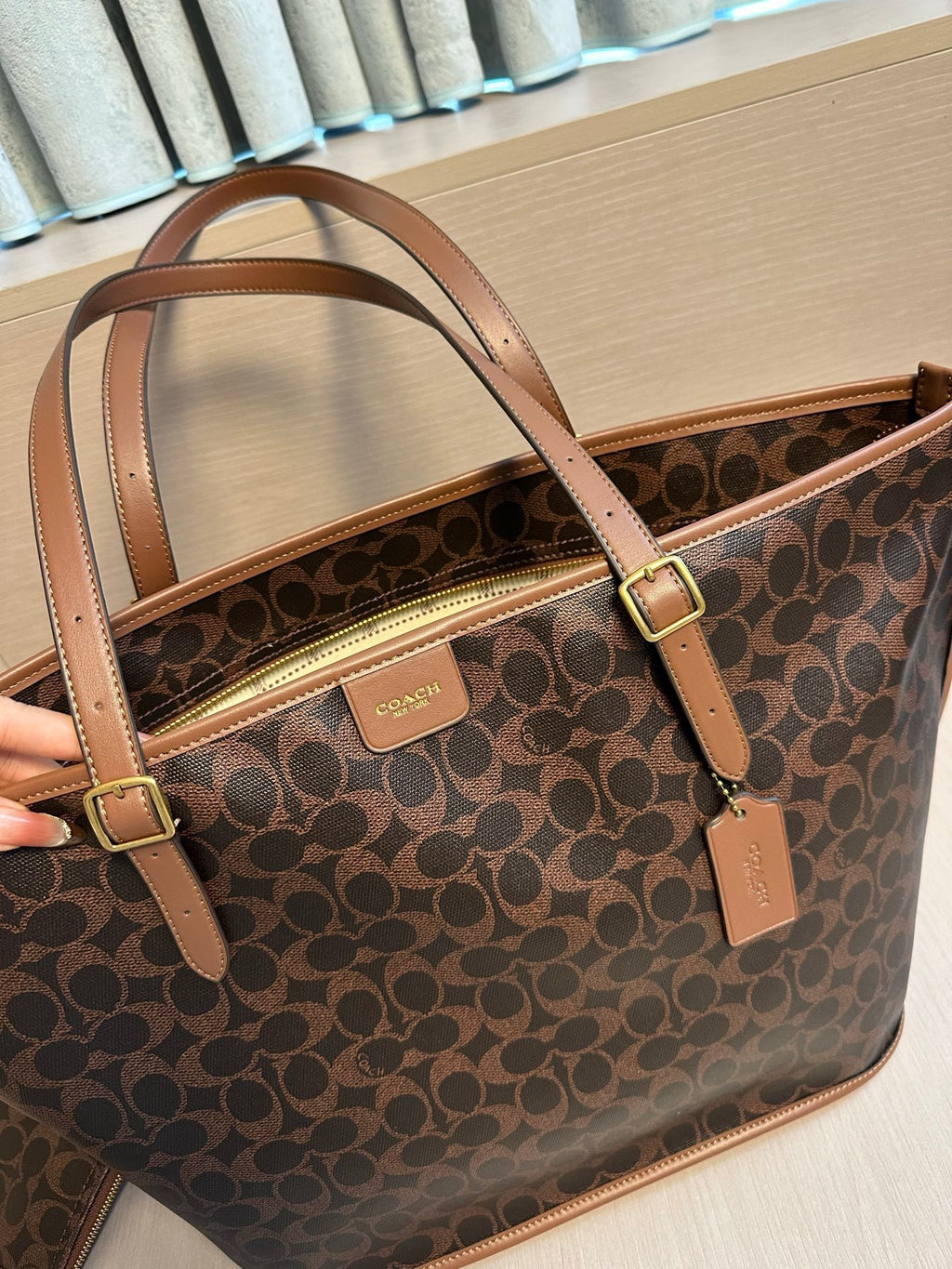 Signature Monogram Luxe Tote Bag