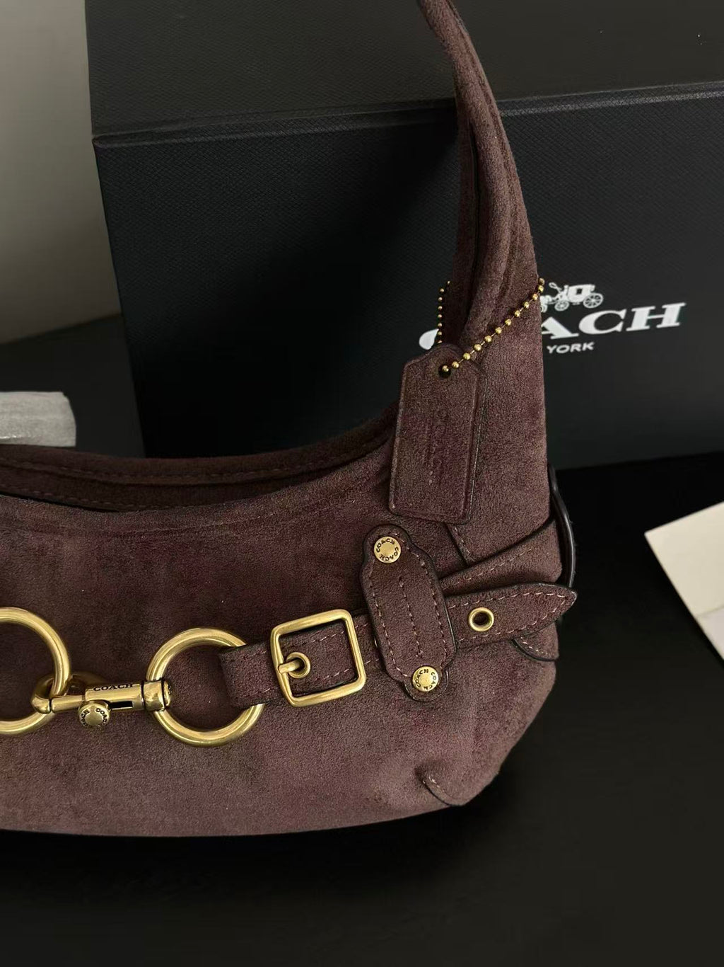 Women's Belted Ergo 26 Signature Canvas Hobo Bag