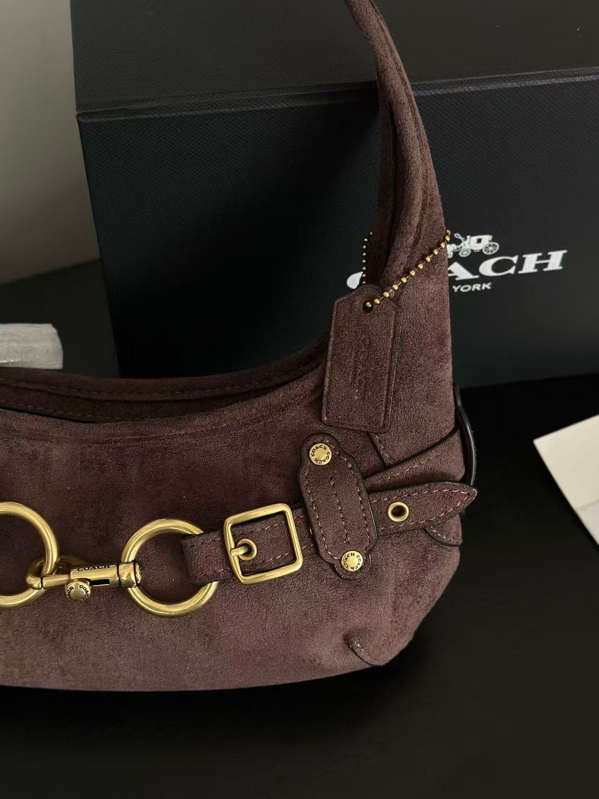 Women's Belted Ergo 26 Signature Canvas Hobo Bag