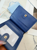 Monogram Cat Print Compact Wallet & Card Holder