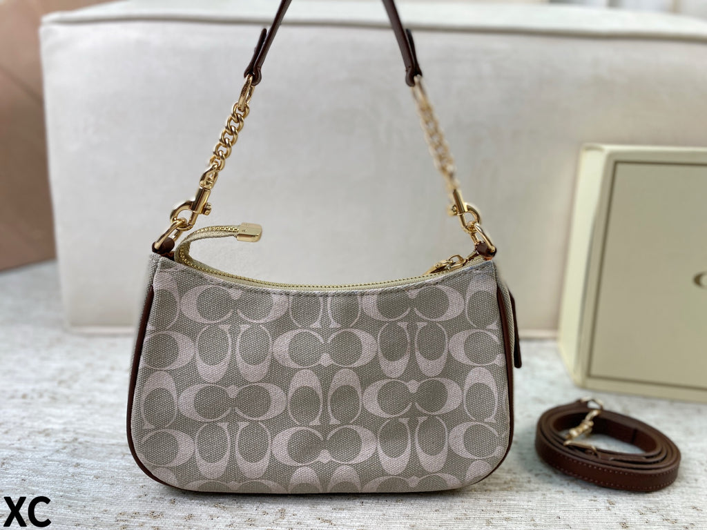 Signature Jacquard Convertible Shoulder Bag