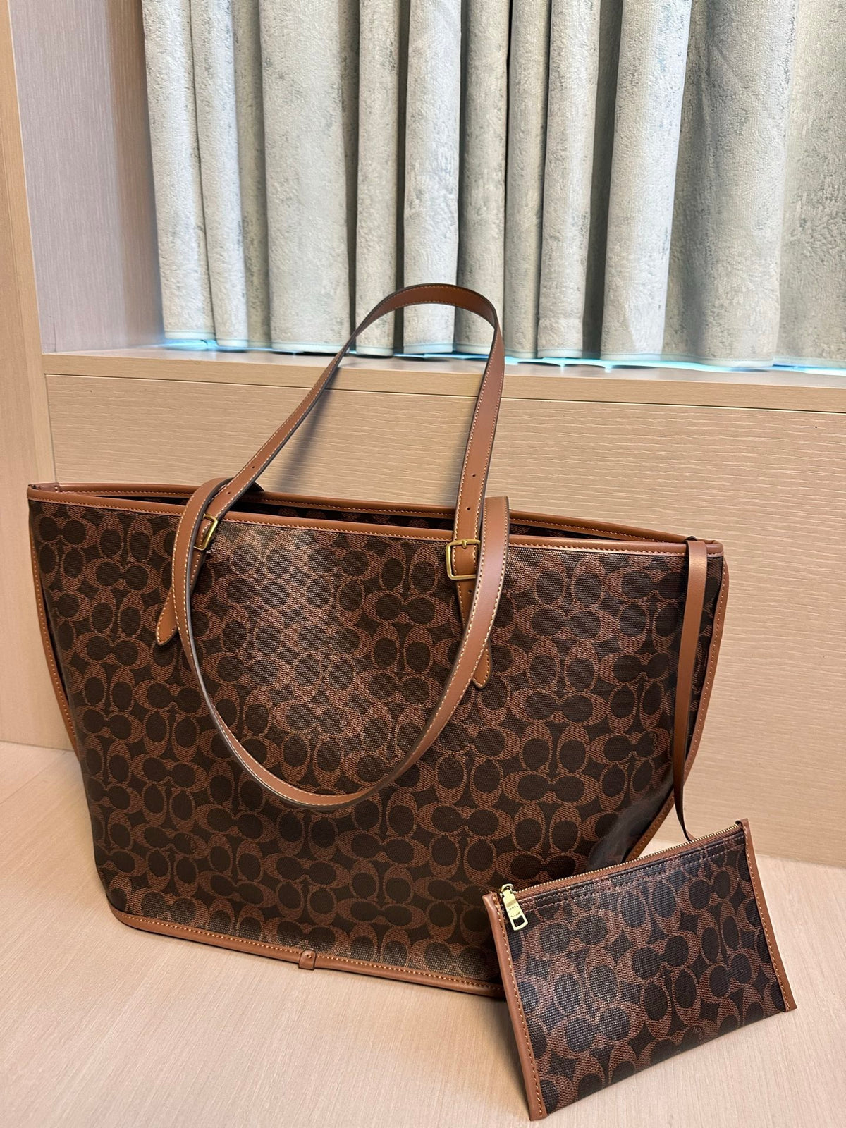 Signature Monogram Luxe Tote Bag