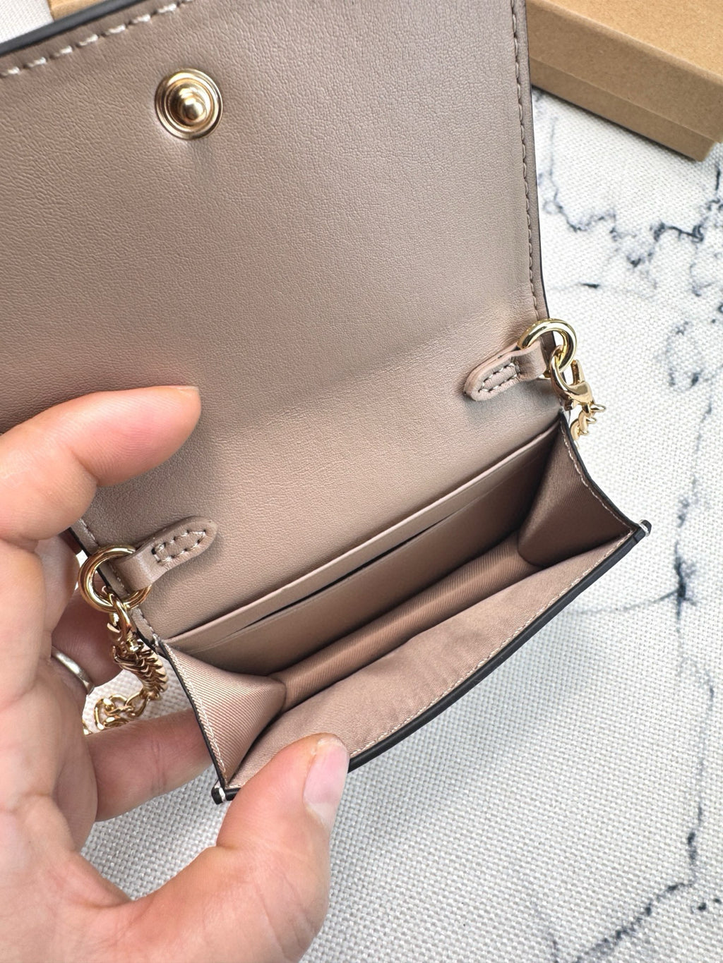Floral Cherry Print Chain Wallet