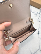 Floral Cherry Print Chain Wallet