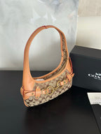 Women's Belted Ergo 26 Signature Canvas Hobo Bag