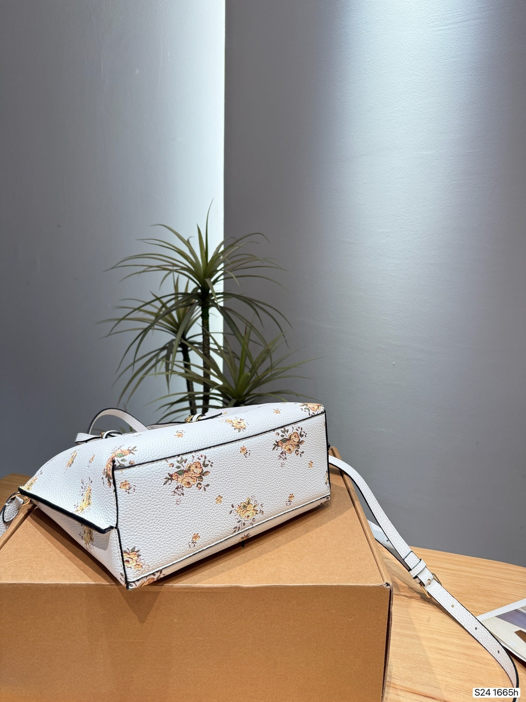 The Floral Printed Leather Bucket Tote & Crossbody