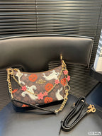 Spooky Pumpkin Monogram Shoulder Bag