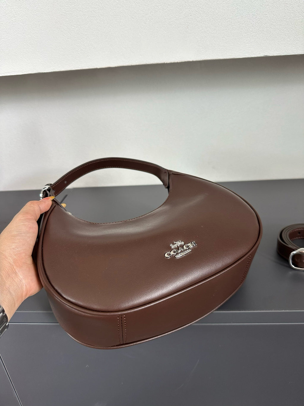 Luxury Signature Monogram Crescent Hobo Shoulder Bag✨