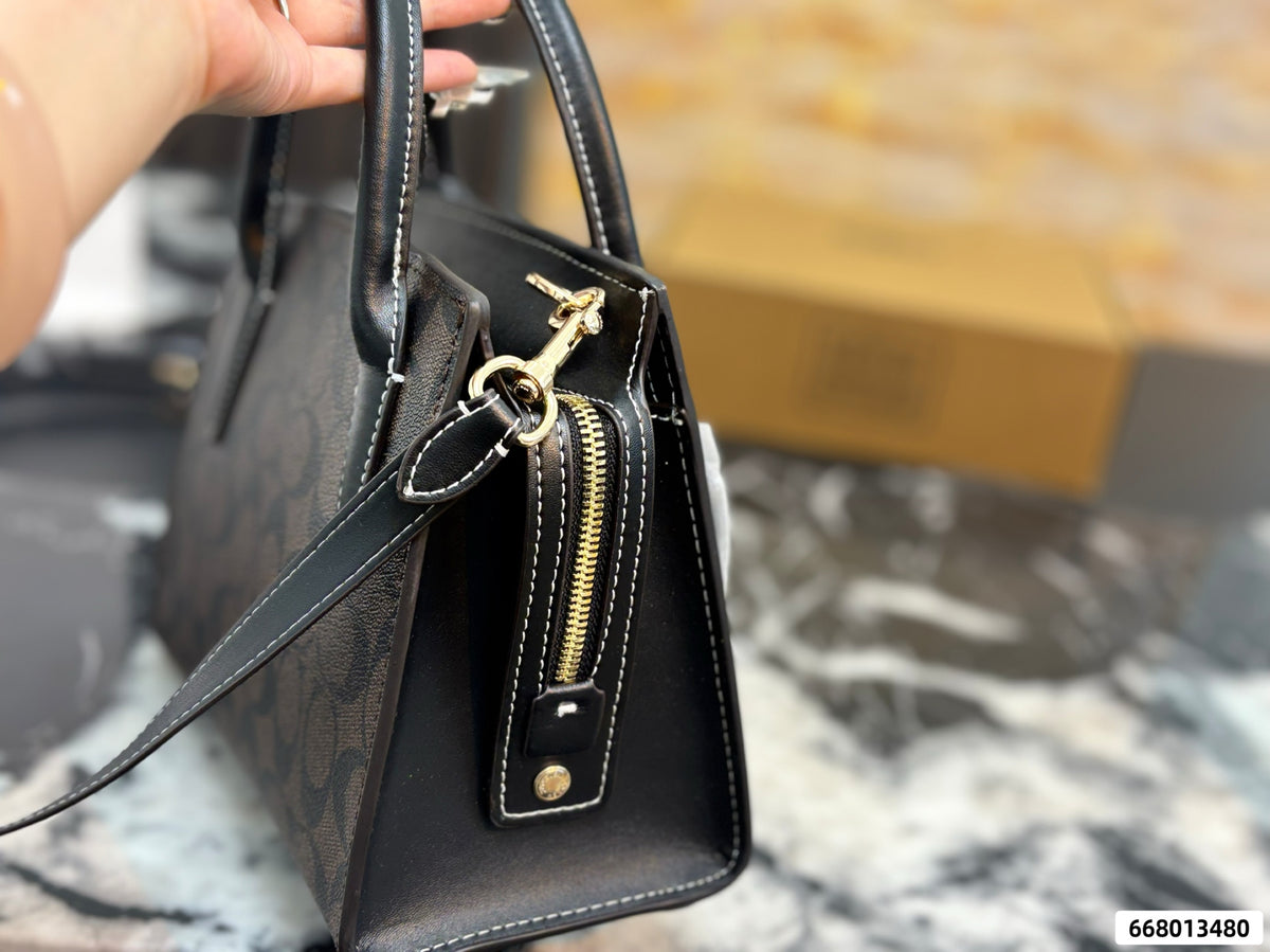 Structured Monogram Mini Tote & Satchel