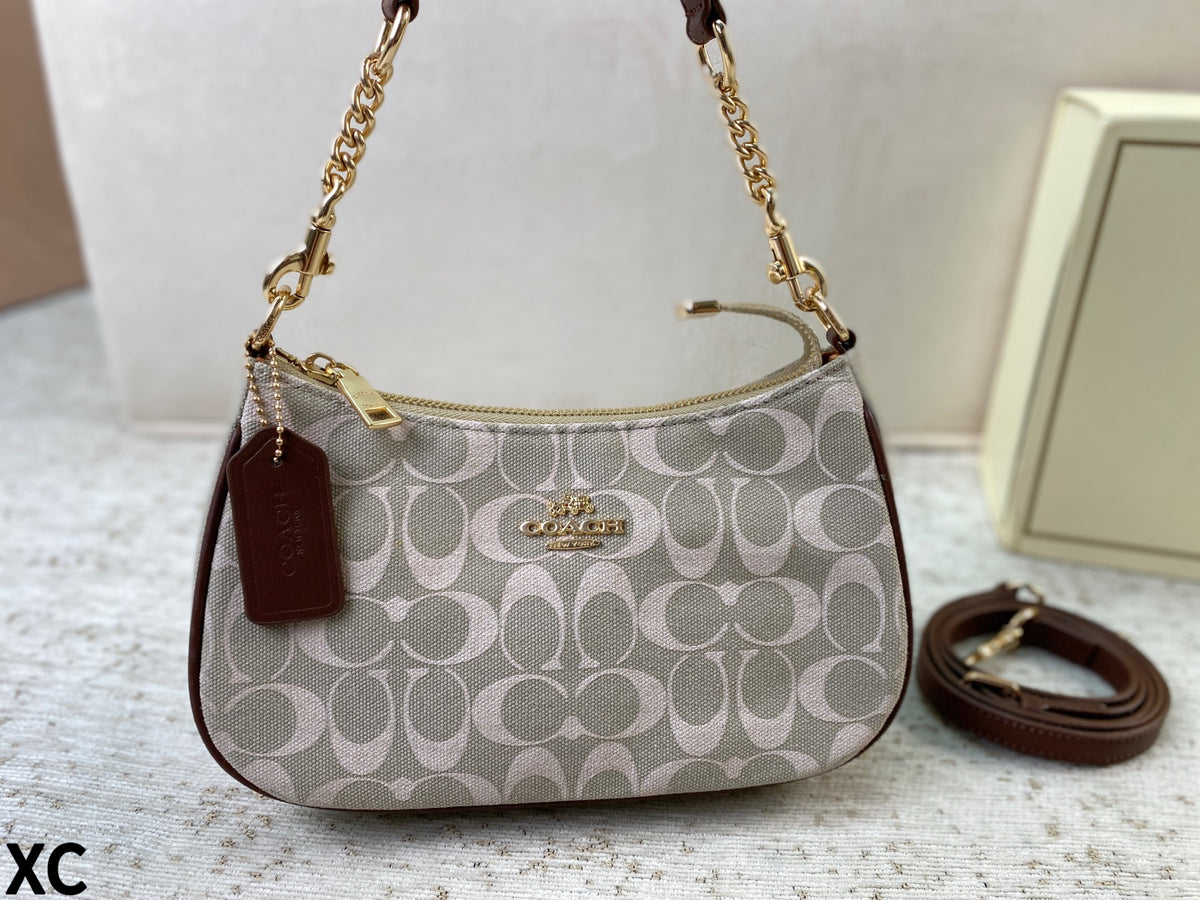 Signature Jacquard Convertible Shoulder Bag