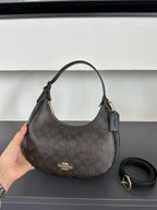 Luxury Signature Monogram Crescent Hobo Shoulder Bag✨