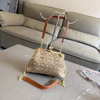 3-Piece Monogram Canvas Kiss-Lock Bag Set