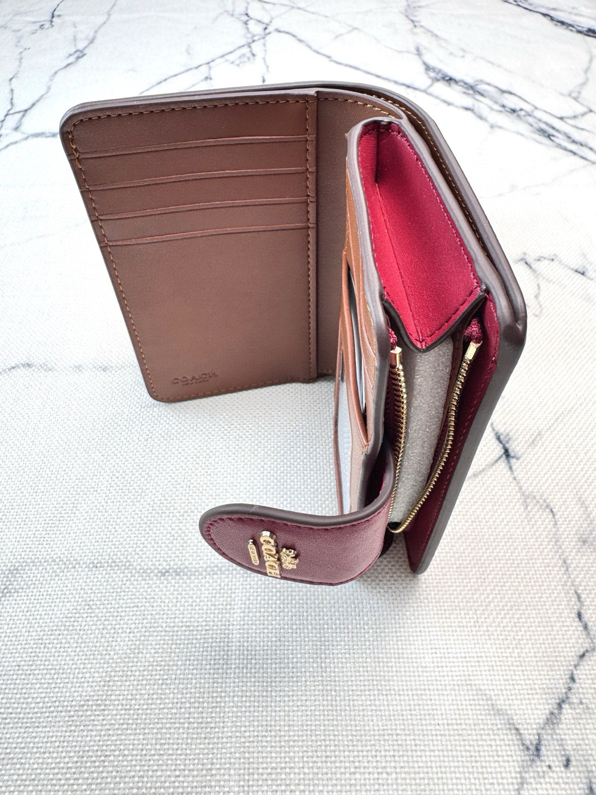 Elegant Signature Medium Zip Wallet