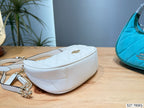 Quilted Mini Crescent Shoulder Bag