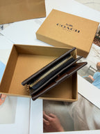 Monogram Cat Print Compact Wallet & Card Holder