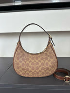 Luxury Signature Monogram Crescent Hobo Shoulder Bag✨
