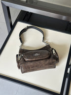 Multi-Pocket Zipper Shoulder & Crossbody Bag