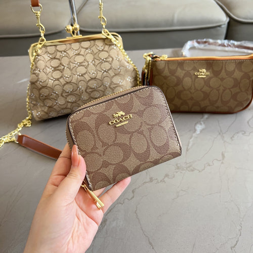 3-Piece Monogram Canvas Kiss-Lock Bag Set