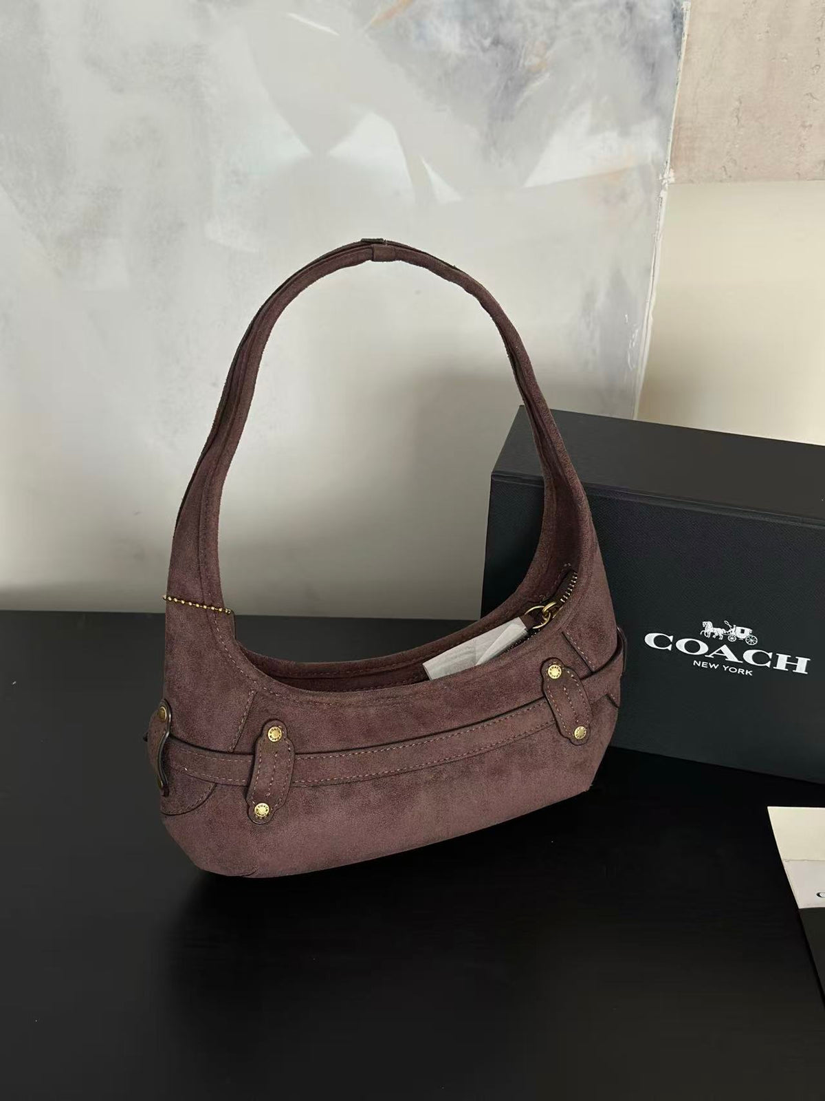 Women's Belted Ergo 26 Signature Canvas Hobo Bag