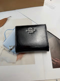 Monogram Cat Print Compact Wallet & Card Holder