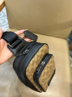 Signature Monogram Leather Sling Crossbody Bag