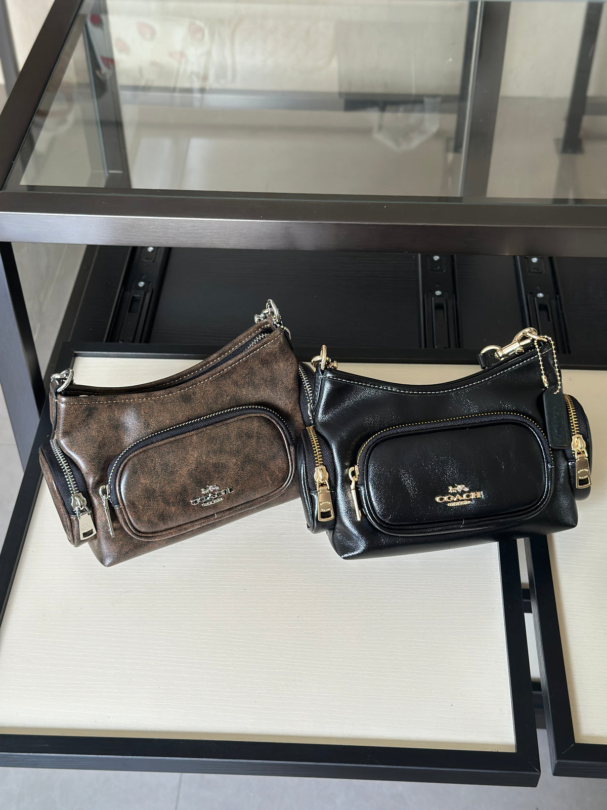 Multi-Pocket Zipper Shoulder & Crossbody Bag
