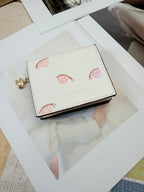 Monogram Cat Print Compact Wallet & Card Holder
