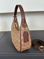 Luxury Signature Monogram Crescent Hobo Shoulder Bag✨