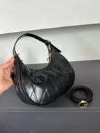 Luxury Signature Monogram Crescent Hobo Shoulder Bag✨