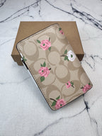 Elegant Signature Medium Zip Wallet
