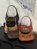 Women's Belted Ergo 26 Signature Canvas Hobo Bag