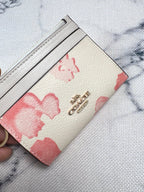 Luxury Signature Floral Mini Wallet & Card Holder