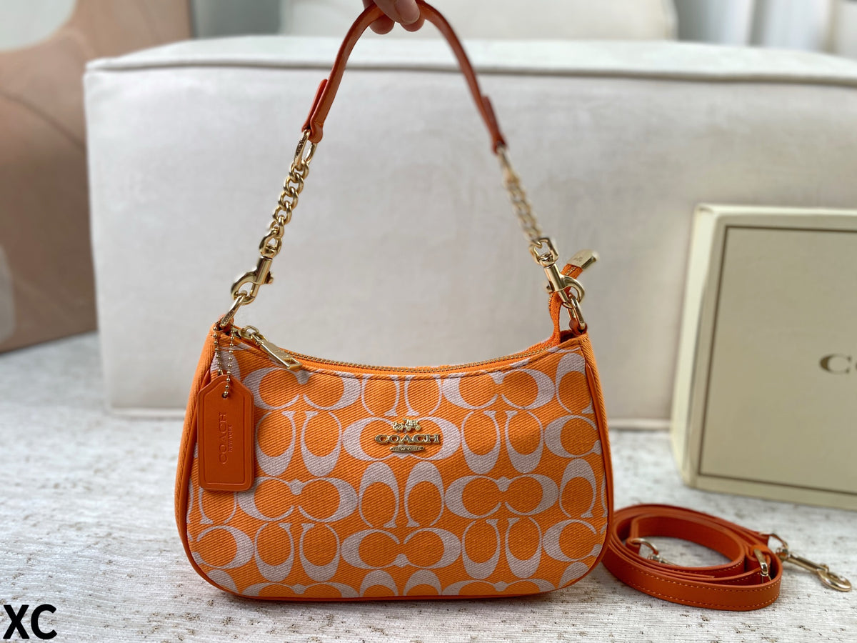 Signature Jacquard Convertible Shoulder Bag