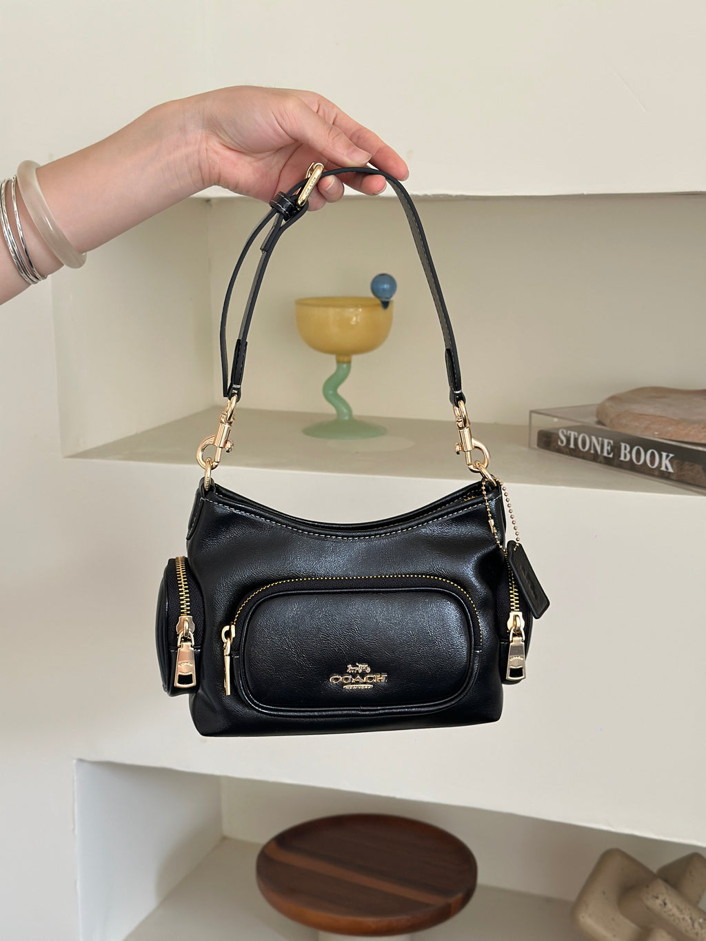 Multi-Pocket Zipper Shoulder & Crossbody Bag