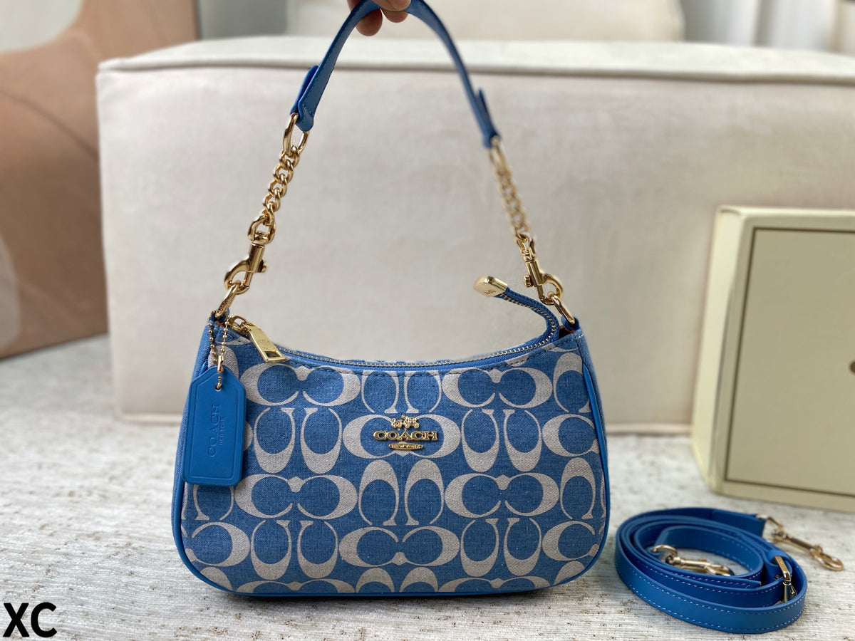Signature Jacquard Convertible Shoulder Bag